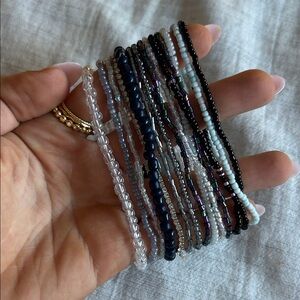 Elegant Multicolor Beaded Bracelet Set